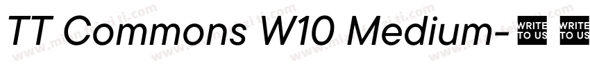 TT Commons W10 Medium字体转换
